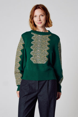 Pull met ronde hals - groen - Clouds of Fashion - 4