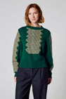 Pull met ronde hals - groen