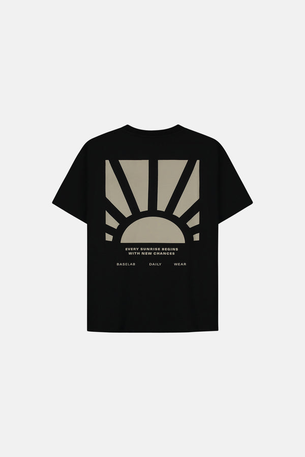 T-shirt (korte mouwen) Zwart - BASELAB