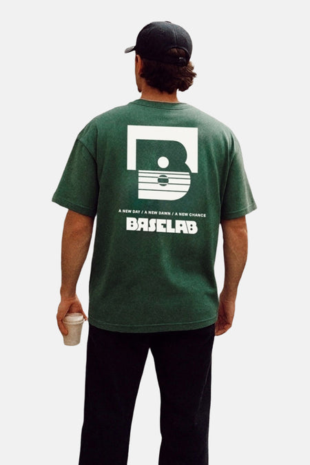 T-shirt (manches courtes) vert - BASELAB