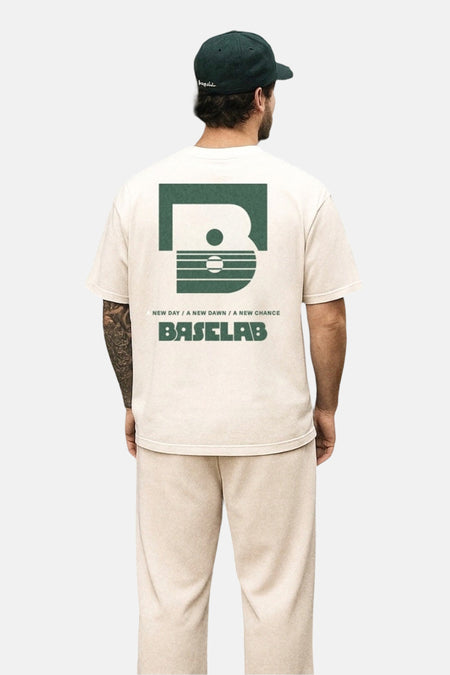 T-shirt (manches courtes) Écru - BASELAB