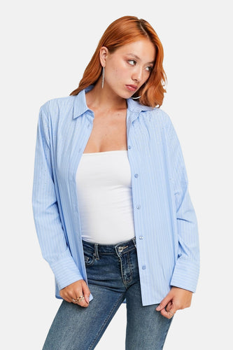 Hemd met lange mouwen - blauw