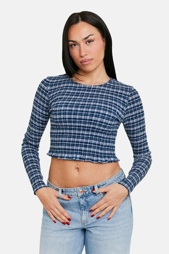 Blouse met lange mouwen - blauw - TALLY WEIJL - 4