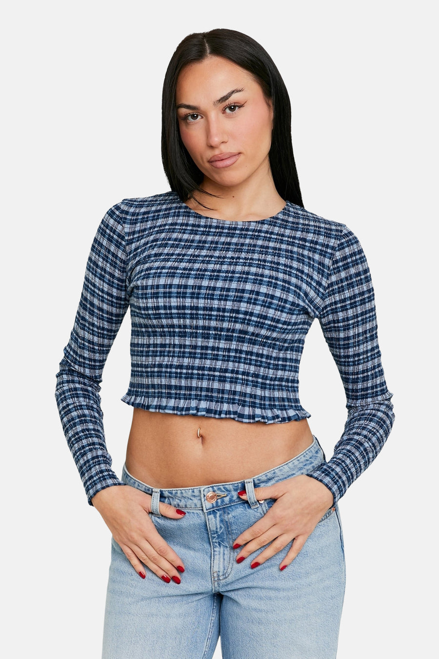 Blouse met lange mouwen - blauw - TALLY WEIJL - 1