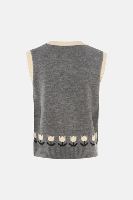 Pull O-hals - grijs