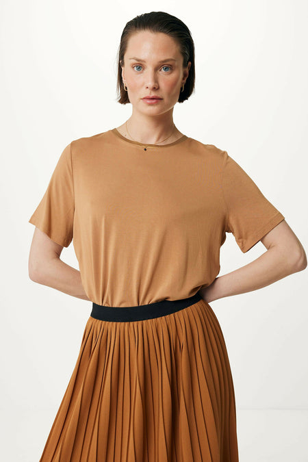 Top uni manche courte Brun - MEXX