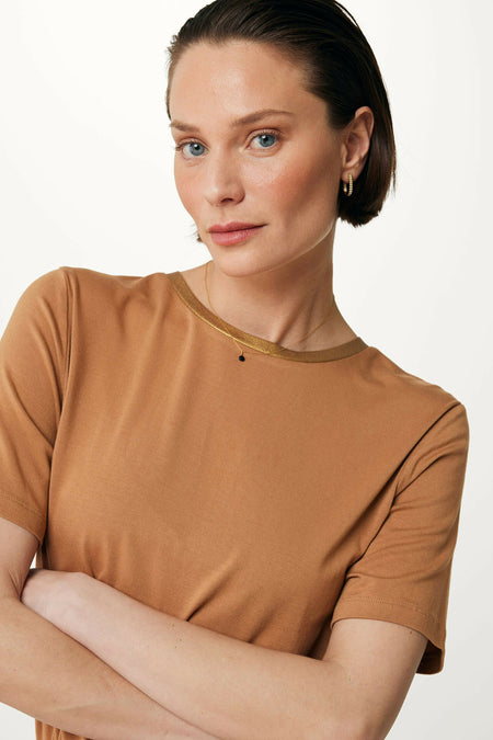 Top uni manche courte Brun - MEXX