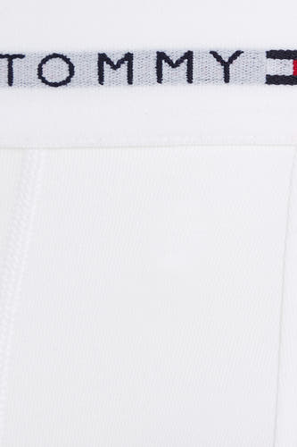 Boxers blancs de TOMMY JEANS, avec une bande élastique portant le logo de la marque.