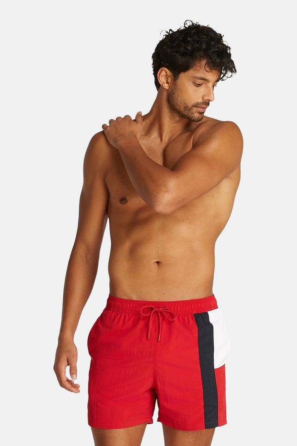 Heren tops beachwear zwemshort Rood - TOMMY JEANS