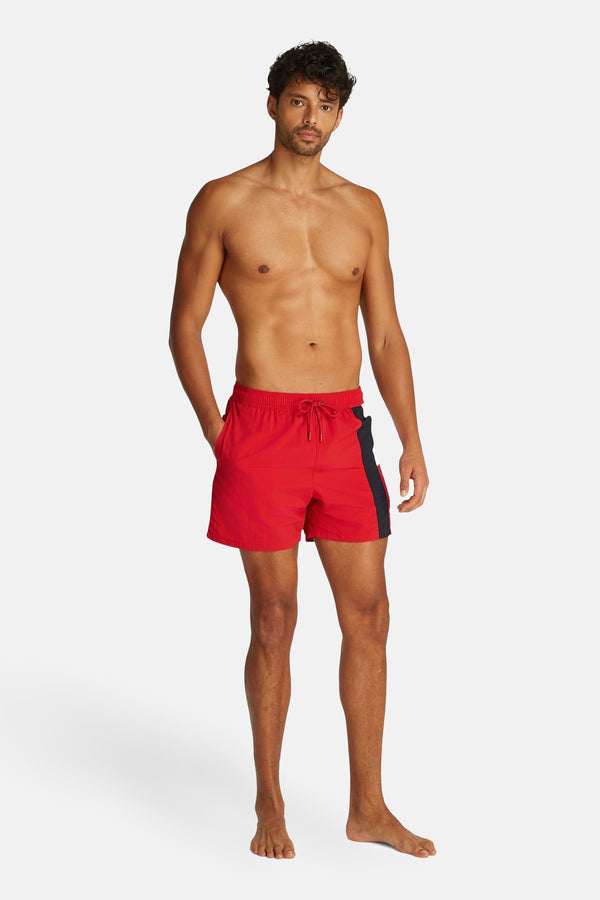 Heren tops beachwear zwemshort Rood - TOMMY JEANS