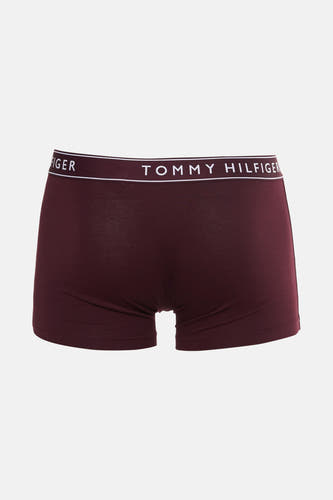Bordeaux boxershort van TOMMY JEANS met een witte logoband.

