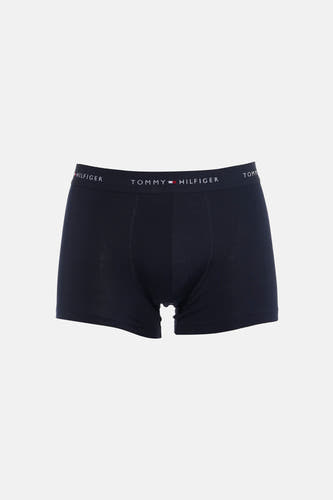Donkerblauwe boxershort van TOMMY JEANS met een elastische tailleband met merklogo.