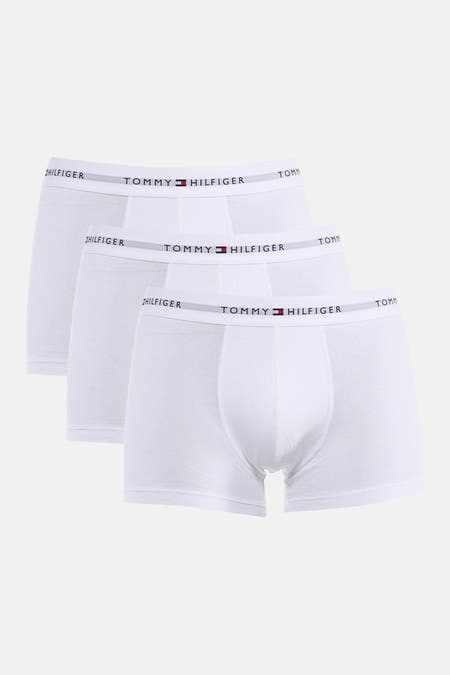Witte boxershort van TOMMY JEANS, set van drie, met elastische tailleband met logo.