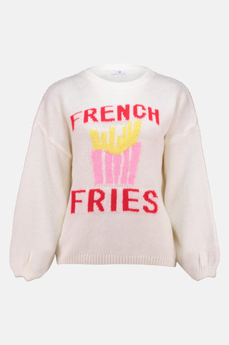 Pull met ronde hals - wit - HAILYS