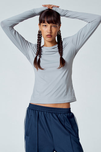 T-shirt met lange mouwen - grijs