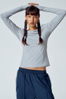T-shirt met lange mouwen - grijs