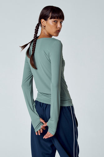 T-shirt à manches longues - vert - Unwind