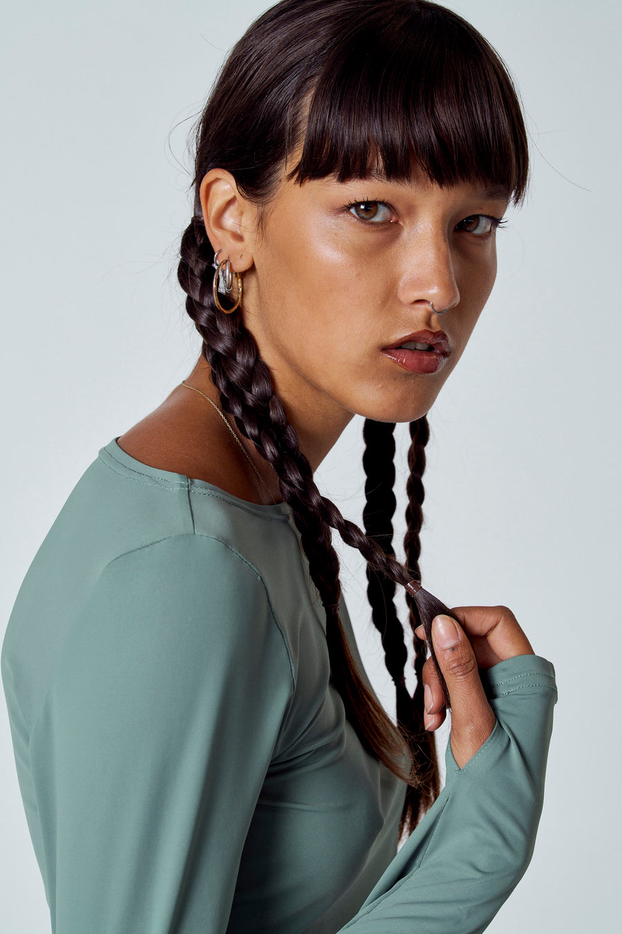 T-shirt à manches longues - vert - Unwind