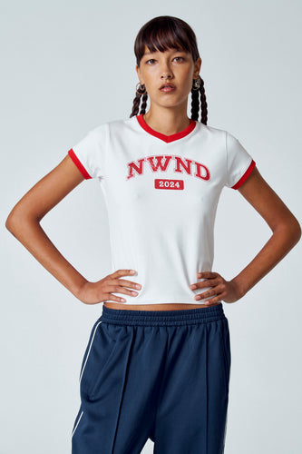 T-shirt met korte mouwen - ecru