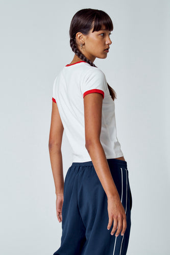 T-shirt met korte mouwen - ecru - Unwind