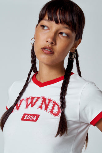 T-shirt met korte mouwen - ecru - Unwind