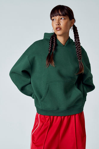 Sweater met kap - groen - Unwind