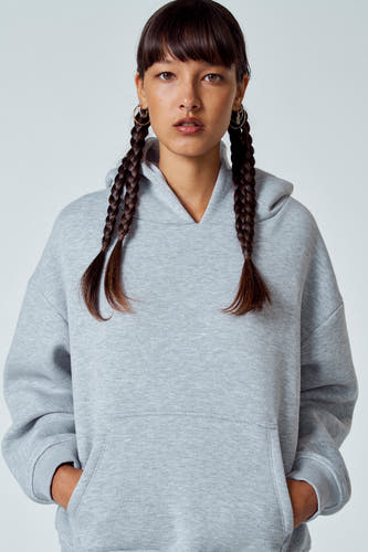 Sweater met kap - grijs