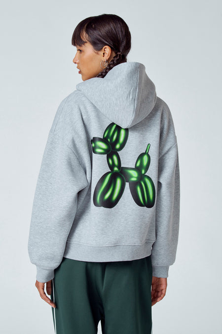 Sweat à capuche - gris