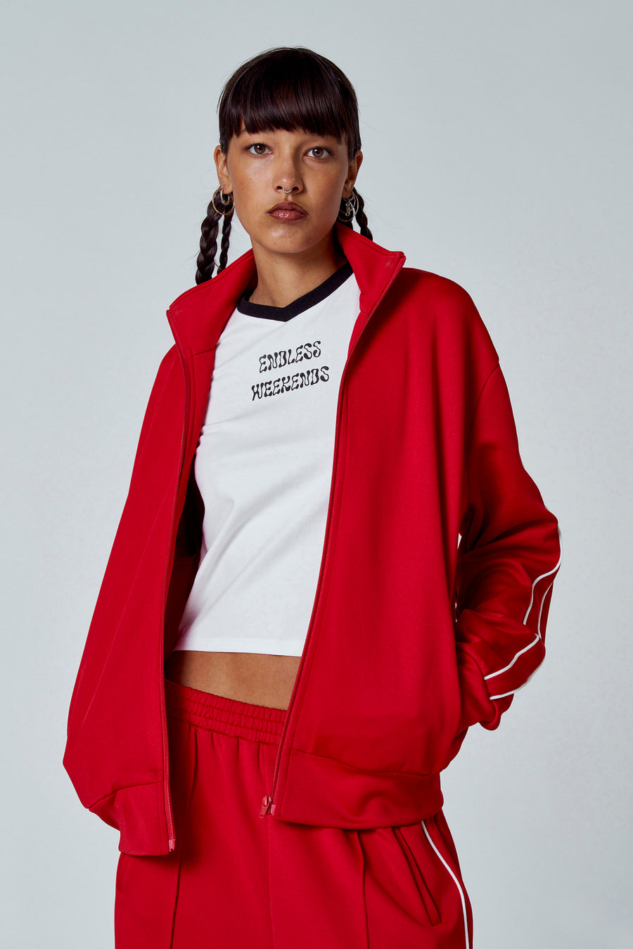 Gilet - rood - ecru - Unwind