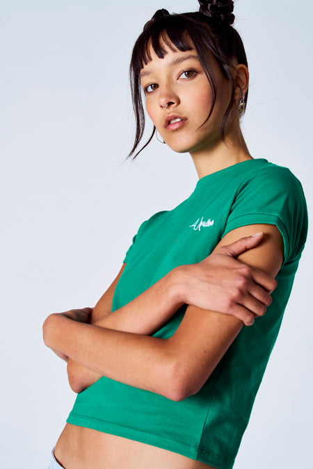 Top uni manche courte Vert - Unwind