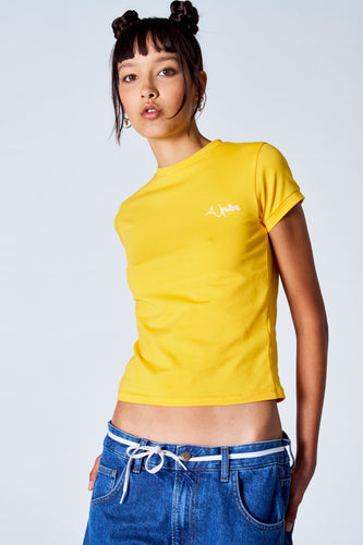 T-shirt met korte mouwen - geel - Unwind