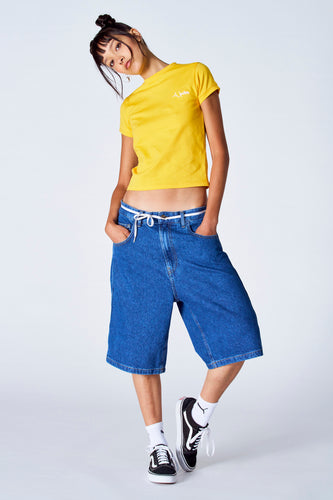 T-shirt met korte mouwen - geel