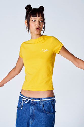 T-shirt met korte mouwen - geel - Unwind