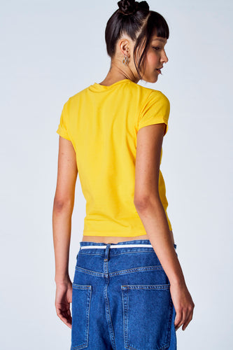 T-shirt met korte mouwen - geel - Unwind