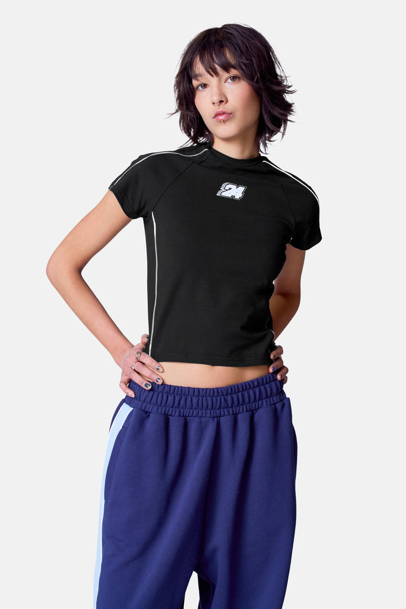 Top (korte mouwen) Zwart - Unwind
