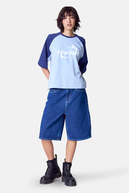 T-shirt met korte mouwen - blauw