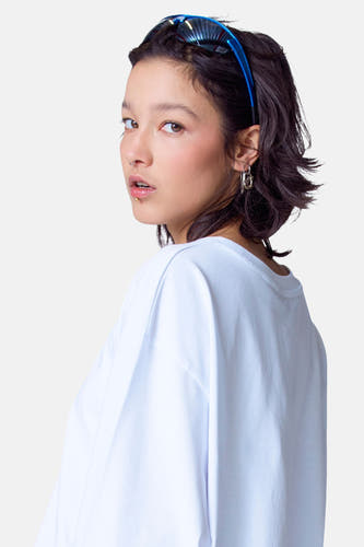 T-shirt met lange mouwen - wit