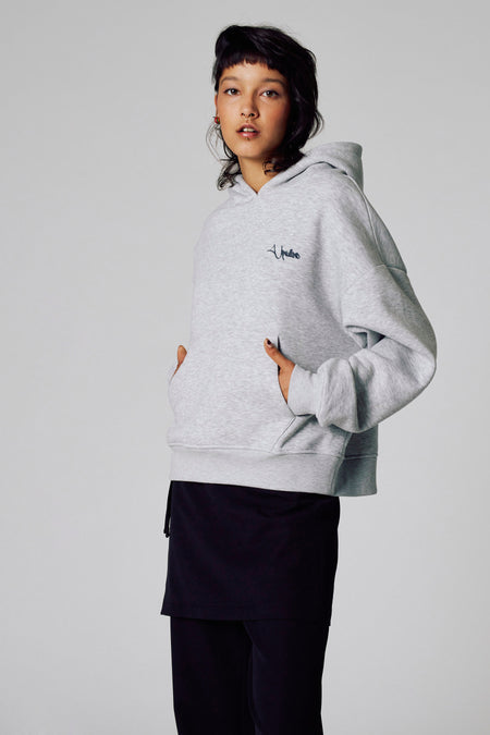 Sweater met kap - grijs