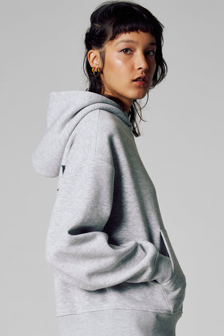 Sweater met kap - grijs