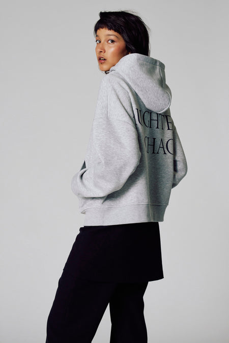 Sweater met kap - grijs