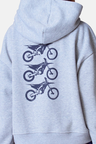 Sweater met kap - grijs - Unwind - 9