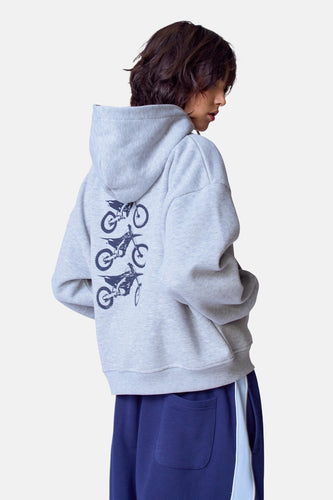 Sweater met kap - grijs - Unwind - 9