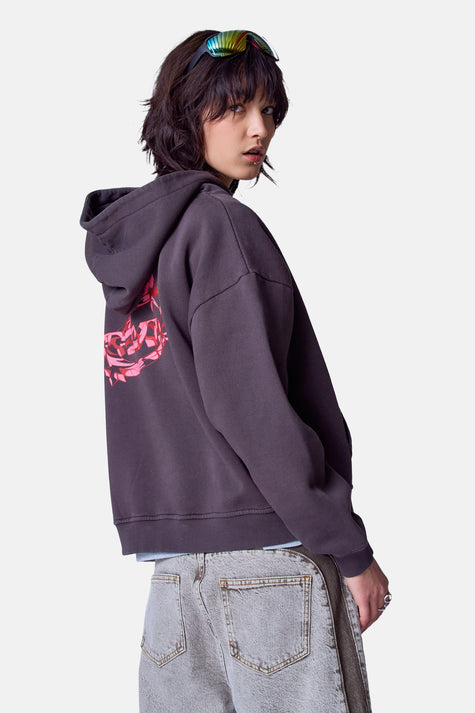 Sweater met kap - grijs