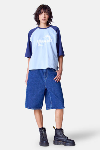 Short - mid blue denim - Unwind