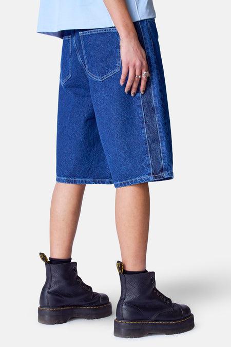 Short - mid blue denim