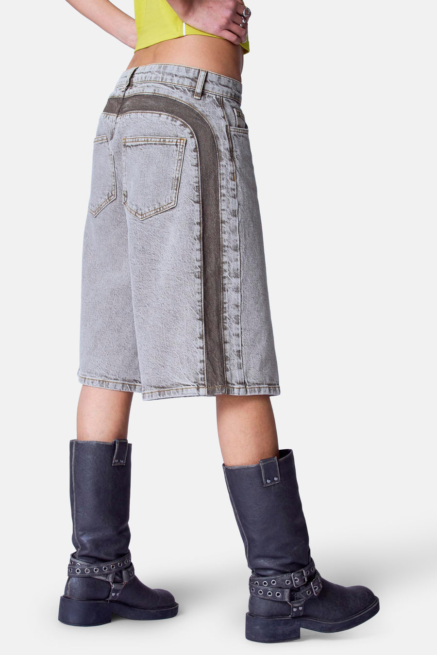 Short - mid grey denim - Unwind