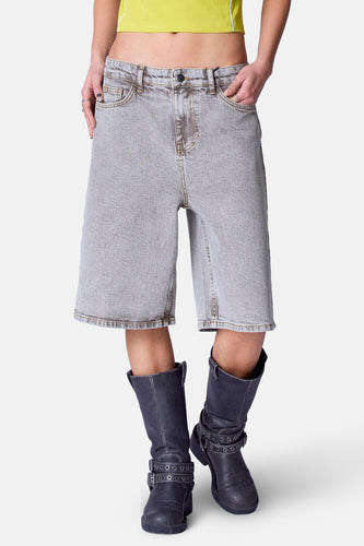 Short - mid grey denim - Unwind