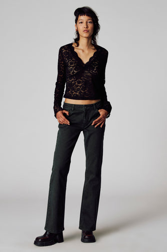 T-shirt met lange mouwen - zwart