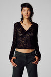 T-shirt (lange mouwen) Zwart - Unwind