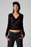T-shirt (lange mouwen) Zwart - Unwind